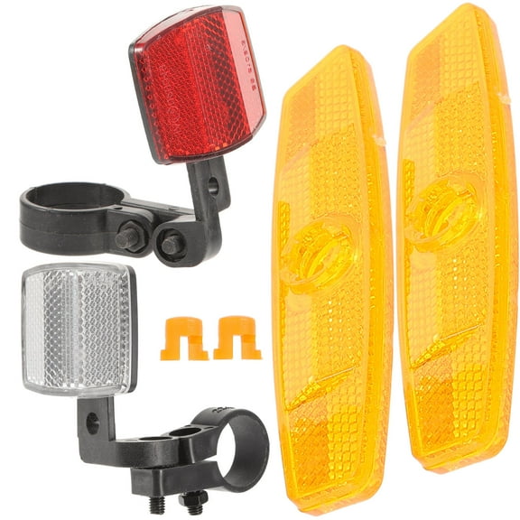 WRISTBIQUE Bike Safety Reflectors Yellow Fish-Shaped 1 Set