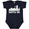 thumbnail image 3 of Inktastic Seattle Skyline Grunge Boys or Girls Baby Bodysuit, 3 of 5