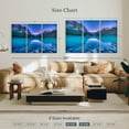 thumbnail image 4 of Elephant Stock Lake Louise Magical Sunrise Wall Art - Horizontal Multi Panel Canvas - Living Room Wall Decor - Nature Multi Panel - Blue And Teal Decor - 50" x 32", 4 of 8