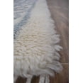 thumbnail image 5 of Traditional Hand Made Moroccan Design New Zealand Wool Light Blue Moroccan 4x6 Rug | TRD171446, 5 of 7