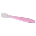 thumbnail image 1 of Cuchara para bebés, utensilio de silicona de seguridad para comer, para entrenar a los niños pequeños, color rosa y rojo, 1 of 4
