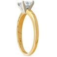 thumbnail image 2 of Pompeii 1ct Princess Cut Diamond Solitaire 14k Yellow Gold Engagement Ring, 2 of 3