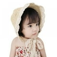thumbnail image 5 of Fashion Children Summer Sweet Lace Straw Hat Baby Girl's Spring Wide Brim Sunhat, 5 of 5