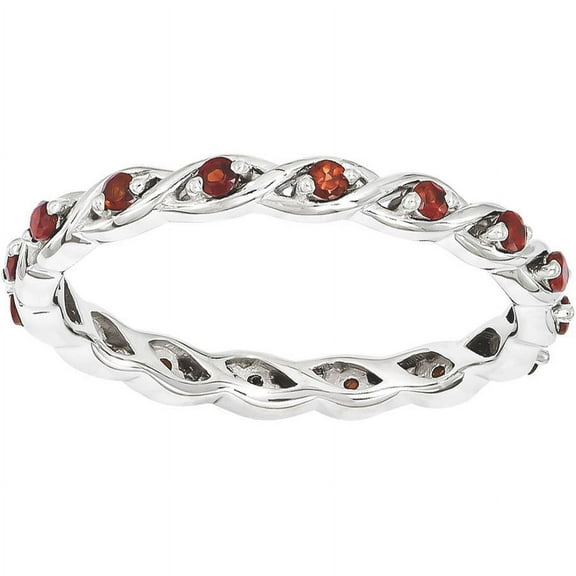 Stackable Expressions Sterling Silver Garnet Ring