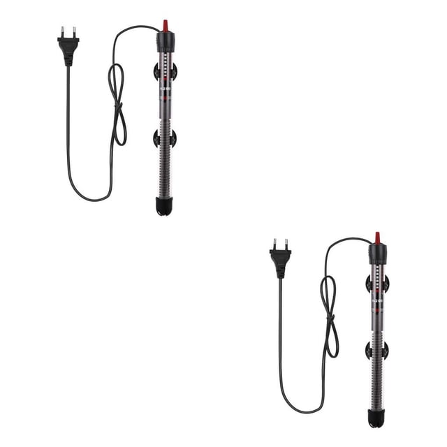 Calentador de acuario Methold de vidrio sumergible con ventosa y perilla de temperatura Unidad Dual Universal