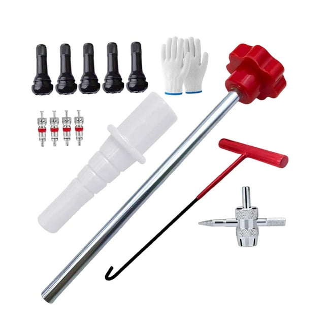 Kit de herramientas de cambio rápido de válvula de neumático Herramienta de instalación rápida Núcleo del vástago de la válvula del neumático Estilo B