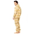thumbnail image 6 of Skylinewears Mens Hooded One Piece Pajamas Adult Non Footed Printed Jumpsuit Sleepwear, 6 of 7