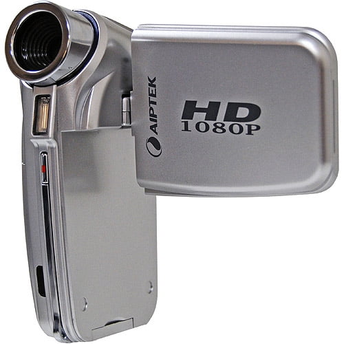 Aiptek AHD+ Silver Flash Memory Camcorder High Definition 1080p
