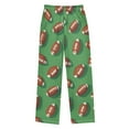 thumbnail image 2 of FORMRS Kids Pajama Pants with Pockets Size 13-14Y Boys Lounge Sleep Bottoms, American Footballs, 2 of 8