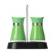 thumbnail image 2 of Mejor juego de botellas de vidrio recargables para especias con tapas y estante de acero inoxidable para cocina, camping y autocaravana, 2 of 6