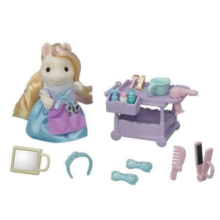 UPC: 0020373219724 | Calico Critters Pony s Hair Stylist Set  Dollhouse Playset with Figure and Accessories