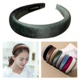 thumbnail image 1 of Diadema acolchada , diademas hinchadas, accesorios para el cabello Verde Colcomx Diademas de esponja, 1 of 8