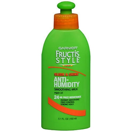 Garnier Fructis Style Sleek Shine Anti-Humidity Smoothing Milk - 5.1 (The Best Hair Products For Humidity)