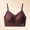 Wine, variant on Women's Bra Sports Bras for Women Large Bust Printed Sheer Bralette Wireless Soft Stretch Seamless Comfort Light Support Patterned Everyday Lingerie Bra for Day to Night and Lounge Wear
