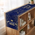 thumbnail image 6 of Blue Gold Graduation Cap Table Runner 16x72 Inch Graduates Celebration Fireworks Classic Cotton Linen Dining Table Runner Ideal for Dresser Kitchen Coffee Tables - Machine Washable, 6 of 9
