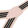 thumbnail image 3 of Buyless Fashion Adjustable 2 Pack Suspenders for Kids Toddlers Baby Elastic Solid Color 1 Inch - Y Back Design - 5102-2-Beige-Black-Stripe-26, 3 of 7