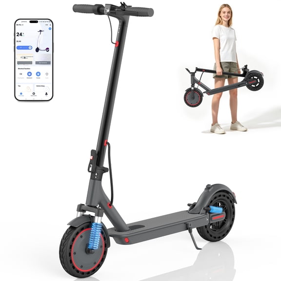 Electric Scooter for Adults, 10 incch 12A Adult Electric Scooter, 19 Mph, 500W Motor, 20 Miles Range, APP Control