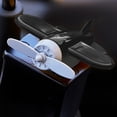 thumbnail image 1 of Motorcycle Helmet Ornament, Rotatable Airplane Motorcycle Decoration, Plastic Wind Spinner Small Plane Accessory for Helmets Bikes Easy Installation, Black, 1 of 6