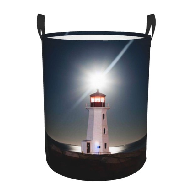 Lighthouse Quilted Laundry Basket NCU0QN010