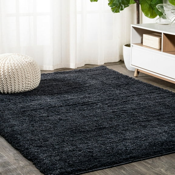 JONATHAN Y TANGO 8 x 10 Area Rug, Groovy Shag - Dark Navy, CLD100H-8