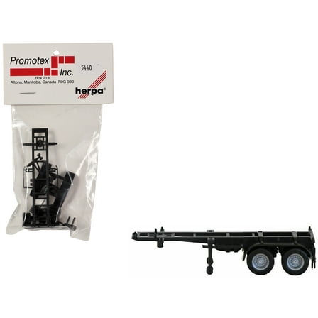 20ft Container Chassis 1/87 (HO) Plastic Model by Promotex