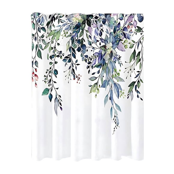 Cortina de ducha Wosthever con estampado de hojas 180x200cm accesorios de baño LS-015