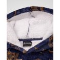 thumbnail image 4 of Sudadera con capucha Harry Potter para niñas, azul marino, logo de Hogwarts, forro de sherpa, 4 of 7
