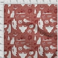 thumbnail image 4 of oneOone Viscose Chiffon Maroon Fabric Halloween Sewing Craft Projects Fabric Prints By Yard 42 Inch Wide, 4 of 4