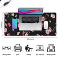 thumbnail image 5 of Long Mouse Pads for Desk,Pioneer Flower Floral Print Pattern Desk Mats on Top Of Desks, Desk Mouse Pad Extra Large with 3mm Non-Slip Base and Stitched Edge for Gaming,Office,Work,Home 35.4"x15.7", 5 of 6