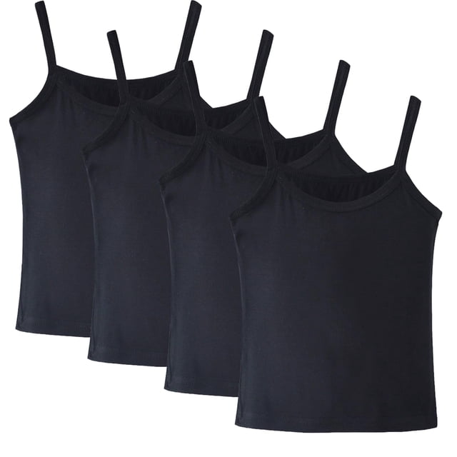 Camisetas sin mangas Anktry Soft, 4 unidades, para niñas de 2 a 8 años