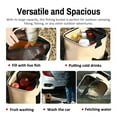 thumbnail image 4 of 8L Collapsible Fishing Bucket Portable Fish Bucket Multifunctional EVA Water Containers with Mesh Lid, Handle and Rope for Outdoor Camping Hiking Fishing Car Washing, 4 of 7