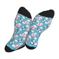 thumbnail image 5 of Sigee Panda Flying in the Sky for Contrast Design Crew Soft Moisture-Wicking Socks Crew Casual Athletic Stretchy Loose Socks, 5 of 7