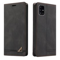 For Samsung Galaxy A71 5G Wallet Case,Premium Solid Color Leather [RFID Blocking] Luxury ID Cash Credit Card Slots Holder Carrying Pouch Magnetic Folio Flip Stand Cover For Samsung Galaxy A71 5G,Black