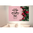 thumbnail image 2 of Scripture Walls Psalm 31:24 Be of Good Courage Bible Verse Canvas Christian Wall Art Ready to Hang Unframed, 2 of 7