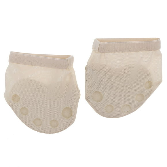 1 par de medias medias de cinco agujeros, cojín para el antepié, almohadilla protectora para el pie, suministros para el cuidado de los pies para ballet, danza del vientre, talla XL