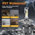 thumbnail image 5 of Furvclv K10 LED Headlight Bulbs 12000LM 300% Brighter 6500K 120W Replacement Headlamp Bulbs with Fan Plug-And-Play Pack Of 2, 5 of 9