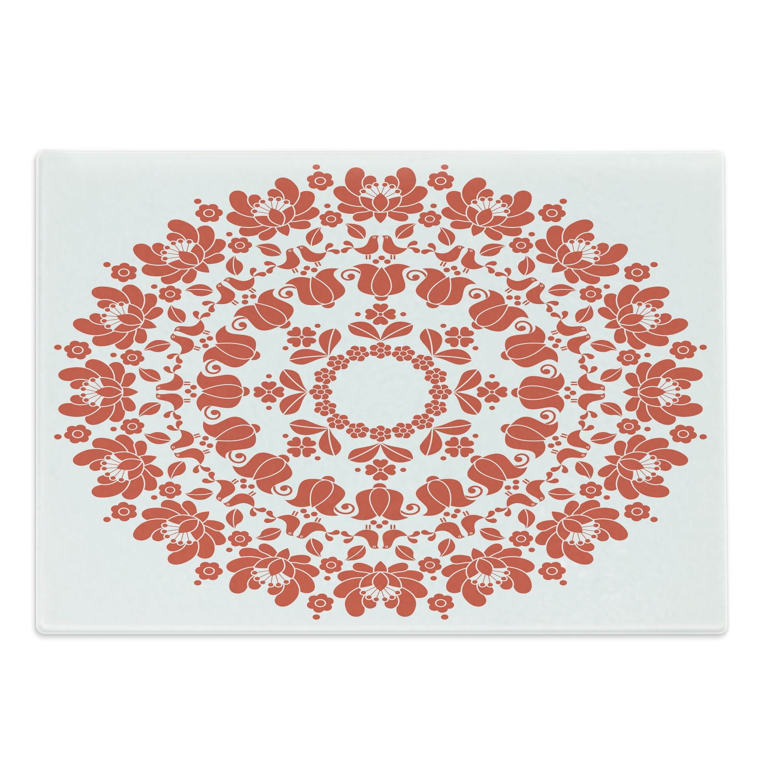 Details about   Ambesonne Plant Leaves Art Decorative Tempered Glass Cutting and Serving Board 