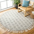 thumbnail image 2 of SAFAVIEH Natura Kayleah Geometric Wool Area Rug, Ivory/Black, 4' x 6', 2 of 9