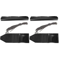 2 Sets Deer Sled Drag Sled 185.40X58.40X0.20CM Black