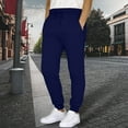 thumbnail image 2 of Men's Casual Trousers Lightweight Comfortable Everyday Wear Autumn Spring Sweatpants No Drawstring Pants Loose Fit Straight Legs Beach Trousers, 2 of 5