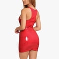 thumbnail image 5 of FVWITLYH Robe d'Été Femme Manches Courtes Imprimé Fleuri Poches Robe Décontractée Rouge,P, 5 of 5