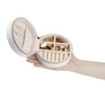 thumbnail image 4 of Unique Bargains Travel Jewelry Box Small Portable Jewelry Organizer Case Storage Display White, 4 of 8