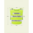 thumbnail image 7 of ZHaobin Breathable Reflective Safety Vest Adjustable Sleeveless Security Jacket Work Clothes for Running Walking (green), 7 of 7
