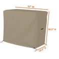 thumbnail image 3 of Bar Cart Cover 12 Oz Waterproof 100% Weather Resistant cart cover with Air Pockets and Drawstring for Sung Fit (34.5" H x 32" W x 19.5" D), Beige), 3 of 6