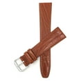 thumbnail image 1 of Extra Long (XL), 18mm Slim, Semi-Glossy, Leather Watch Band Strap, 1 of 7