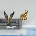 thumbnail image 2 of Majestuosa Escultura De Resina De Elefante Alado, Adorno Decorativo Feng Shui Para Estante, Dormitorio, Escritorio, Artesanías Para El Hogar, Figura De Animal, 2 of 8
