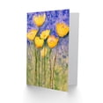 thumbnail image 2 of Flower Yellow Tulips Greetings Card Plus Envelope Blank inside, 2 of 3