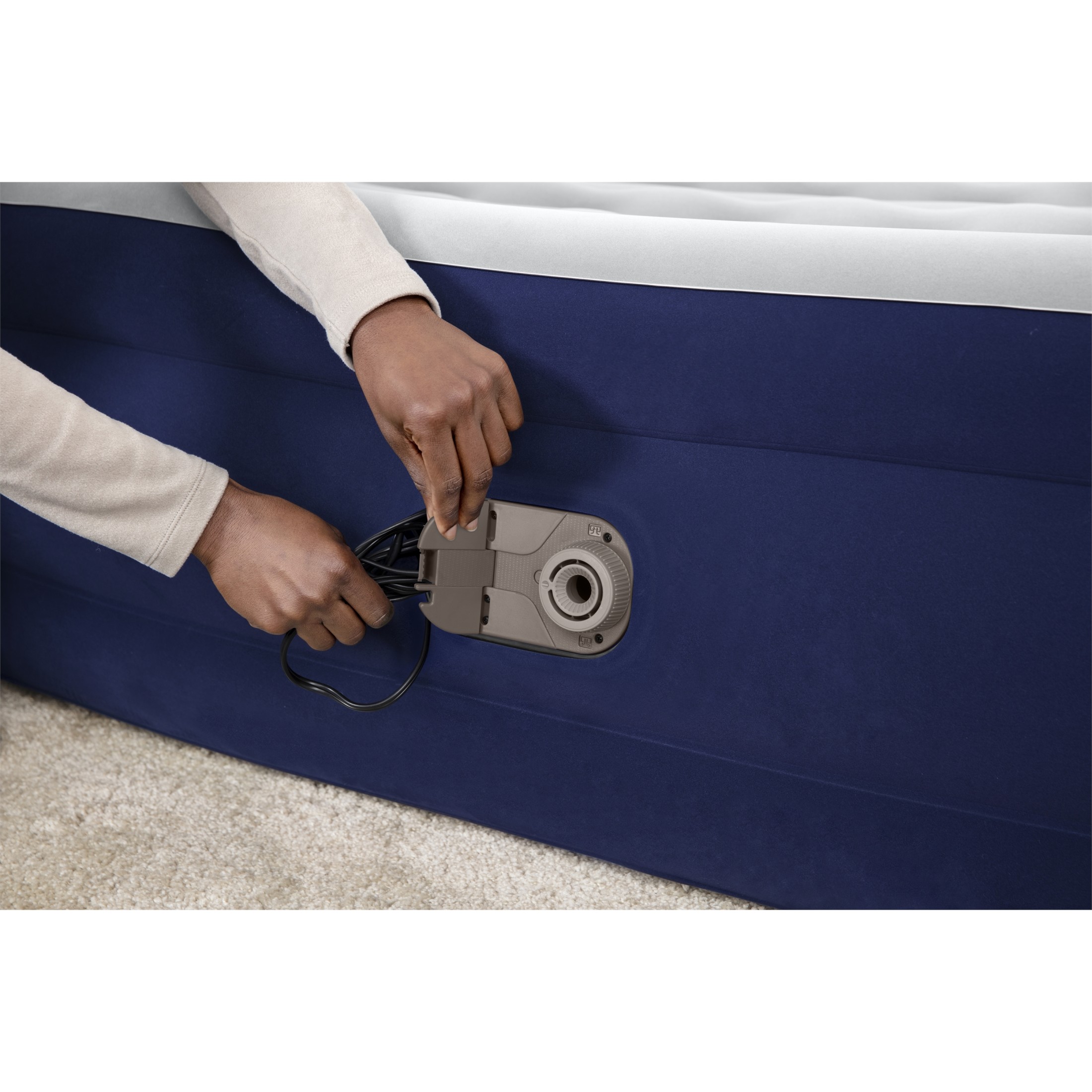 Bestway Tritech Air Mattress Full 15" with Built-in AC Pump Included
