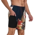 thumbnail image 2 of Kdxio Casino Poker Chips Print Men'S Swim Trunks With Compression Liner 7 Inch Inseam Quick Dry Swim Shorts, 2 of 7