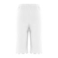 thumbnail image 5 of HAPIMO Sales Women's Yoga Capris High Waist Tummy Control Workout Pants Pockets Stretch Athletic Slimming Running Yoga Leggings for Women White XXL, 5 of 7